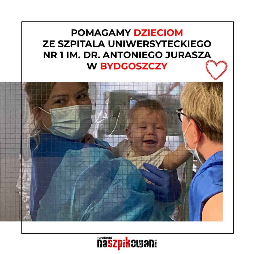 Pomagamy dzieciom ze Szpitala Uniwersyteckiego nr 1 im. dr. Antoniego Jurasza w Bydgoszczy